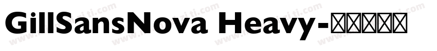 GillSansNova Heavy字体转换